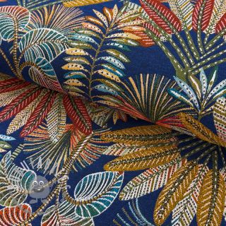 Tessuto decorativo jacquard Mayorque bleu