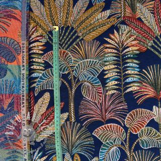 Tessuto decorativo jacquard Mayorque bleu