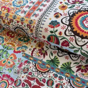 Dekoračná látka jacquard Ethnic multico