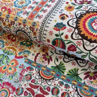 Tessuto decorativo jacquard Ethnic multico