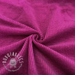 Velluto a coste 6W WASHED STRETCH fuchsia