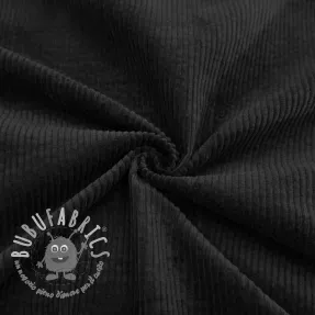 Velluto a coste 6W WASHED STRETCH black