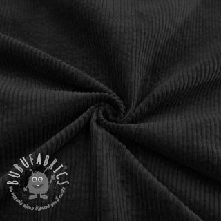 Velluto a coste 6W WASHED STRETCH black