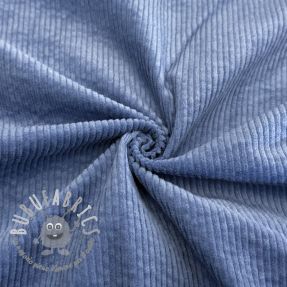 Velluto a coste 6W WASHED STRETCH blue