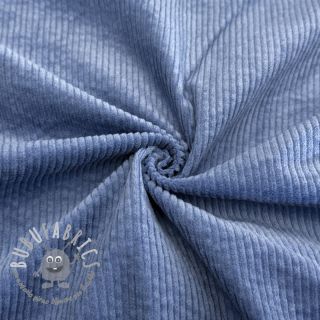 Velluto a coste 6W WASHED STRETCH blue