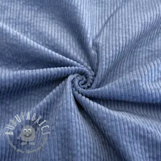 Velluto a coste 6W WASHED STRETCH blue