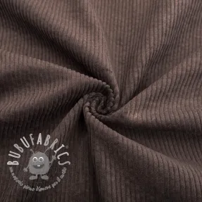 Velluto a coste 6W WASHED STRETCH dark brown