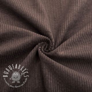 Velluto a coste 6W WASHED STRETCH dark brown