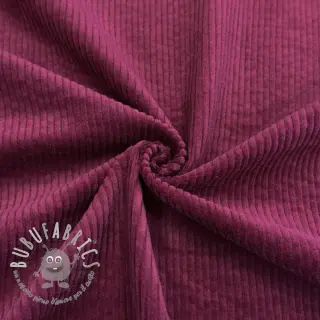 Velluto a coste 6W WASHED STRETCH berry