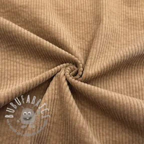 Velluto a coste 6W WASHED STRETCH camel