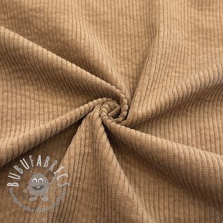 Velluto a coste 6W WASHED STRETCH camel