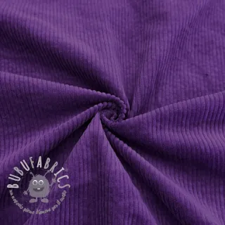 Velluto a coste 6W WASHED STRETCH purple