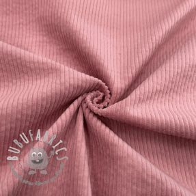 Velluto a coste 6W WASHED STRETCH rose