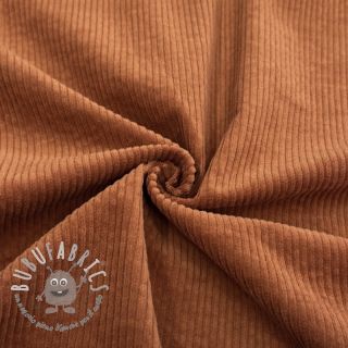 Velluto a coste 6W WASHED STRETCH rust