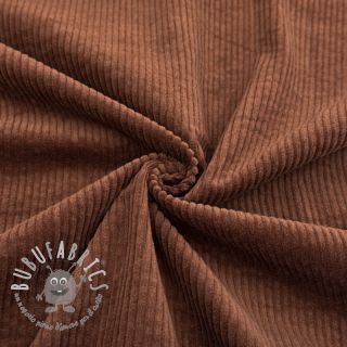 Velluto a coste 6W WASHED STRETCH nutbrown