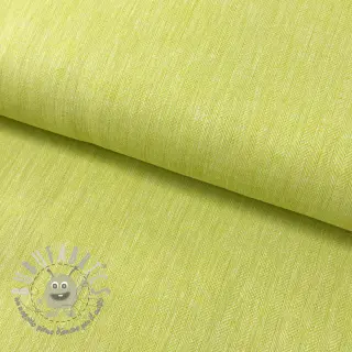 Lino con cotone Fishbone bright green