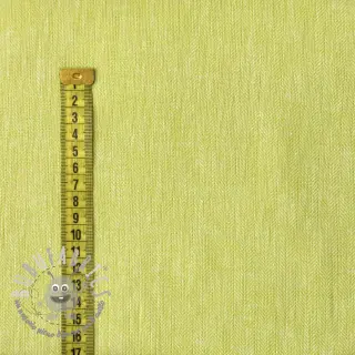 Lino con cotone Fishbone bright green