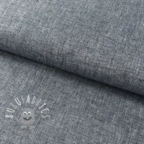 Lino con cotone Fishbone navy