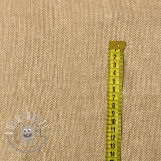 Lino con cotone Fishbone camel