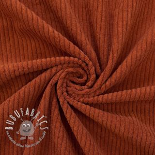 Velluto a coste 6W COTTON TOUCH rust