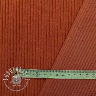 Velluto a coste 6W COTTON TOUCH rust