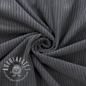 Velluto a coste 6W COTTON TOUCH dark grey