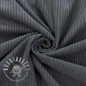 Velluto a coste 6W COTTON TOUCH dark grey