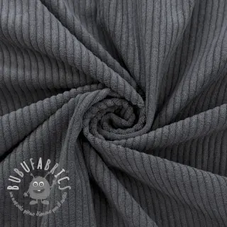 Velluto a coste 6W COTTON TOUCH dark grey