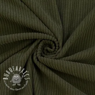 Velluto a coste 6W COTTON TOUCH camo green