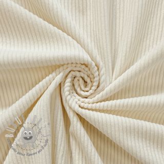 Velluto a coste 6W COTTON TOUCH ecru