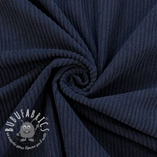 Velluto a coste 6W COTTON TOUCH navy
