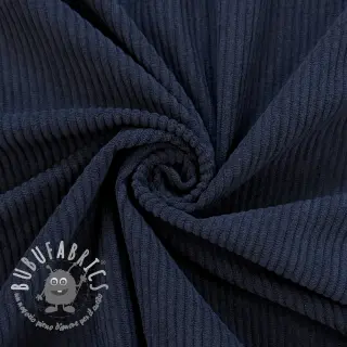 Velluto a coste 6W COTTON TOUCH navy