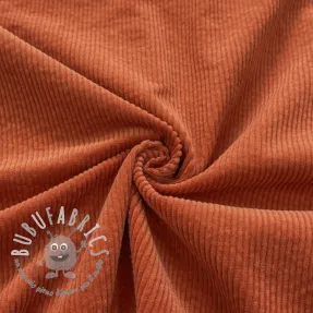 Velluto a coste 6W WASHED STRETCH brick