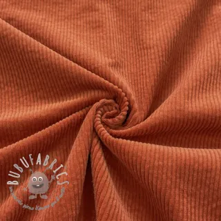 Velluto a coste 6W WASHED STRETCH brick