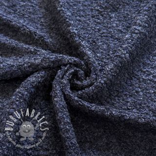 Tessuti per maglioni Bouclette navy