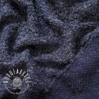 Tessuti per maglioni Bouclette navy