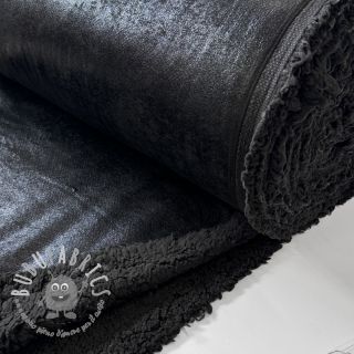 Tessuto per cappotti GLAMOROUS TEDDY LAMMY black