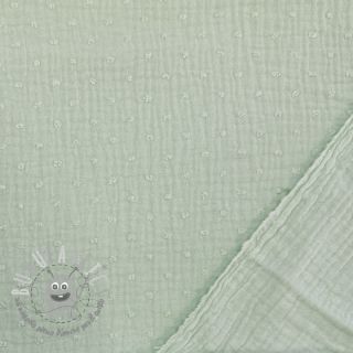 Mussola/Doppia garza DOBBY mint