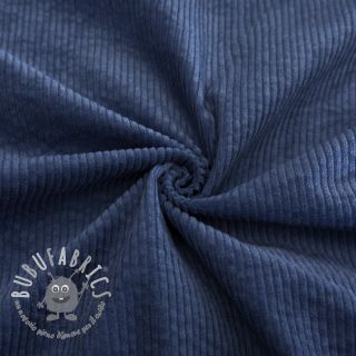 Velluto a coste 6W WASHED STRETCH marine