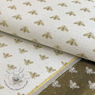 Tessuto decorativo jacquard Busy blanc
