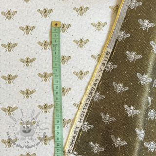 Tessuto decorativo jacquard Busy blanc
