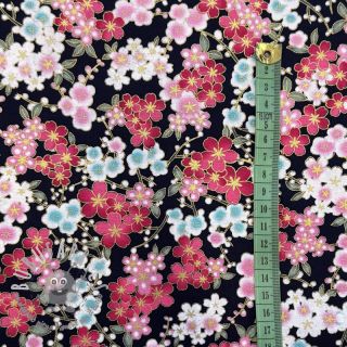 Tessuto di cotone JAPAN Naomi noir
