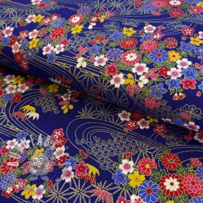 Tessuto di cotone JAPAN Riziere multico