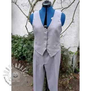 Lino prelavato 170 g grey