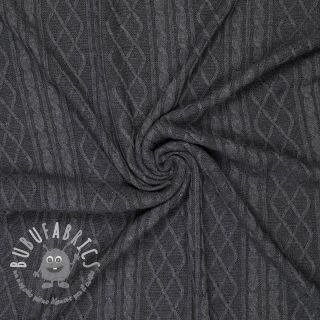 Tessuti per maglioni Jacquard CHAIN dark grey