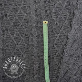 Tessuti per maglioni Jacquard CHAIN dark grey