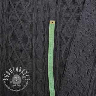Tessuti per maglioni Jacquard CHAIN black