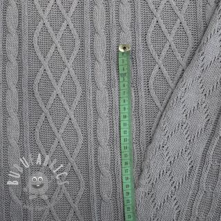 Tessuti per maglioni Jacquard CHAIN light grey