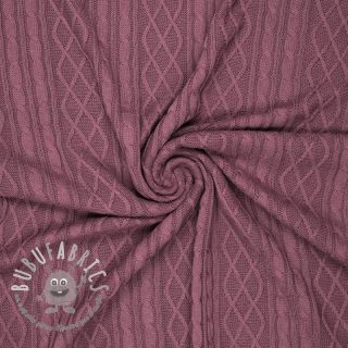 Tessuti per maglioni Jacquard CHAIN mauve