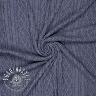 Tessuti per maglioni Jacquard CHAIN steel blue